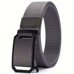 New Automatic Buckle Belt, Canvas Tactical Workwear Casual Outdoor Military Training Pants Belt For Men
