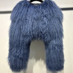 YOLOAgain Plus Size 8XL Women's Real Mongolia Sheep Fur Jacket Cropped Jacket Streetwear