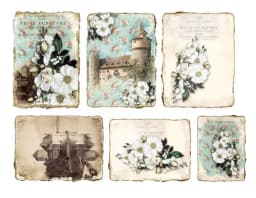 1Pack Retro Vintage Medieval Monument Sticker DIY Craft Scrapbooking Album Junk Journal Decorative Stickers
