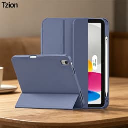 Case for iPad(A16) 11/10th Gen 11/10.9 Inch 2025/2022,Auto Sleep/wake Slim Tri-fold Stand Soft TPU Back Cover with Pencil Holder