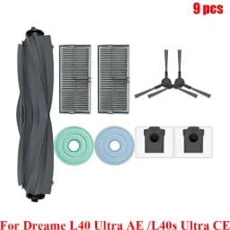 Accessories For Dreame L40 Ultra AE/ Dreame L40s Ultra CE/ Dreame D20 Ultra Cleaner Main Side Brush Fish Scale Microfiber Cloth