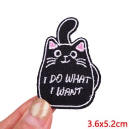 Hot New Animal Cat Embroidered Patches Iron On Patches For Clothing Thermoadhesive Patches Cartoon/Frog Dinosaur Duck Patch DIY