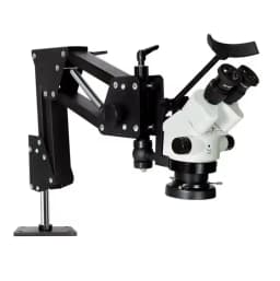 Adjustable Continuous Zoom Stereo Microscope 7X-45X Bench Bracket for Laboratory Jewelry Mobile Phone Repair And Setting Stone