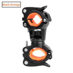 Deemount 360°Rotation Tilting Adjustable Bike Lamp Flashlight Stand Mount Universal Cycling Clip Clamp LED Torch Holder