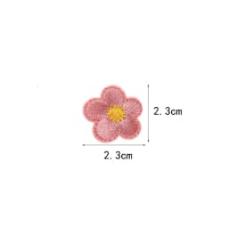 10pcs Small Flower Patches Iron On Embroidered Clothes Applique Diy Bag Hat Shoes Motif Stripes Clothes Accessories Badge