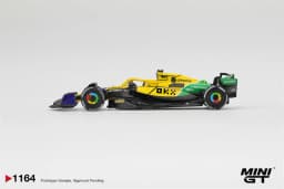 MINI GT 1:64 MCL38 #4 L.Norris / #81 O.Piastri 2024 Hyundai RN22e RX-7 VeilSide DBS ZR1 Diecast Model Car