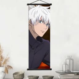Jujutsu Kaisen Gojo Satoru & Geto Suguru Anime Art Fabric Wall Hanging Scroll Home Decor