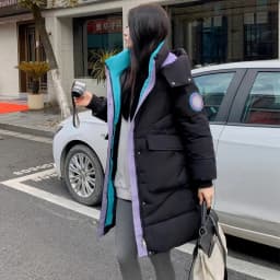 Oversized Winter Hooded Parker Women Down Jacket 2026 New Thicken Cotton Padded Coat Fashion Long Overcoat Female Warm Parkas