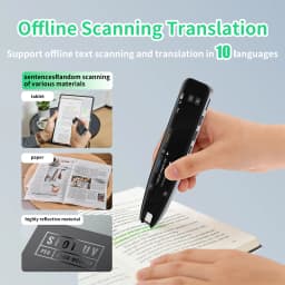 Scan Translator Pen, Dyslexia Tools, Language Translator Device, Text to Speech Reading Pen , 142 Online/10 Offline Languages