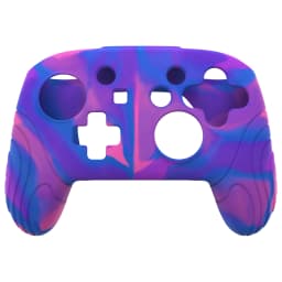 PlayVital Samurai Edition Ergonomic Silicone Skin Protective Case W/2 Thumb Grips for Nintendo Switch Pro Controller