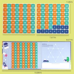 Magnetic Number Stickers Montessori Math Learning Games Digital Intellectual Development Toys for Toddler Education Teach Aids