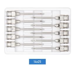 10Pcs Stainless Steel Veterinary Needle Syringe Needle Dispensing Needles Laboratory Sampling Needle Livestock Accessories