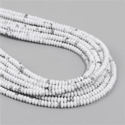 2X4MM Natural Abacus Stone Beads Blue Green Pink Flat Rondelle Beads for Jewelry Making Bracelets Necklace Accessories Wholesale