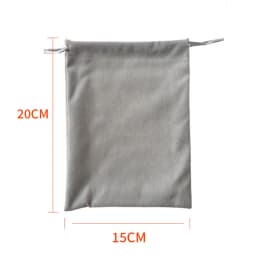 10Pcs Grey Drawstring Velvet Drawstring Pocket Jewelry Dust-proof Storage Bag Dust-proof Velvet Bag
