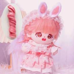 Msiredoll Wig Hair BJD Dolls Accessories For 20cm Cotton Doll Long Curly Hair Ponytail Chemical Fiber Wig
