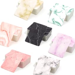 50pcs/lot Necklace Earrings Ear Studs Packaging Card Blank Jewelry Display Card Marbling Paper Card For Jewelry Packaging