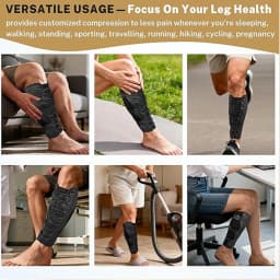 1/2PCS Calf Brace - Adjustable Shin Splint Support - Lower Leg Compression Wrap Increases Circulation-Calf Sleeve for Men Women