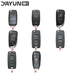 AUTOKEY YAYUN capa de chave de substituição com 2/3/4/5 botões, adequada para diversos modelos de carros