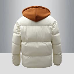 Fashion Solid Hooded Fleece Parkas Men Winter Thick Warm Parka Coat Men's Cotton Overcoat Warm Basic Style Casual Parkas
