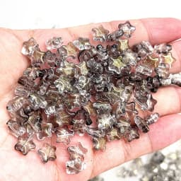 New 30pcs 8mm Five-pointed Star Matte Glass Beads Loose Spacer Beads for Jewelry Making DIY Handmade Bracelets Earrings