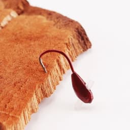 10/20/30pcs Fishing Barbed Hook Red Worm Overturned Head Lifelike Lure Bait Carp Fishhooks 0.1#-0.8# Fishing Tackle Accessories