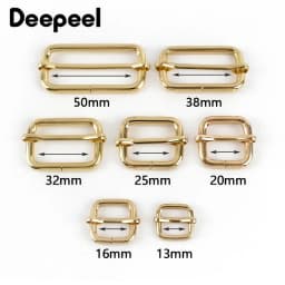 5Pcs 13-50mm Metal Tri-glide Slider Buckle Roller Pin Clasp for Handbag Strap  Belt Adjust Buckles DIY Hardware Bag Accessories