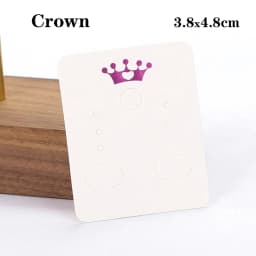50pcs 3.8x4.8cm Display Card for Earrings Ear Studs Blank Kraft Paper Tags