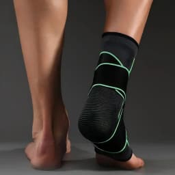 VBOSI Ankle Brace Compression Support Sleeve with Adjustable Strap for Men Women, Breathable Knitted Ankle Support for Sprain, S