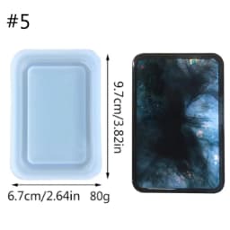 Photo Frame Resin Art Shaker Mold Creative Card Pendant Clear Quicksand Silicone Mold DIY Crafts Casting Epoxy Mold for Keychain