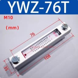 Aluminum Shell Hydraulic Tank Fluid Level Gauge Oil Level Gauge Water Level Gauge Oil Standard Water Thermometer YWZ 50T-500T
