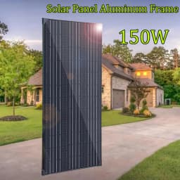 450W 300W 150W Rigid Solar Panel Kit 12v Solar Charging Panels Aluminum Frame Photovoltaic System, for Home Outdoor RV Roof