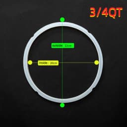 Electric Pressure Cooker/Instant Pot Silicone Sealing Ring, 3QT, 5QT, 6QT, 8QT, Pressure Cooker Gasket, Replace Rubber Seal
