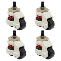 4PCS Caster Castor Wheels Industrial Heavy Duty Leveling Adjustable Wheels Nylon Wheel GD-60S/80S