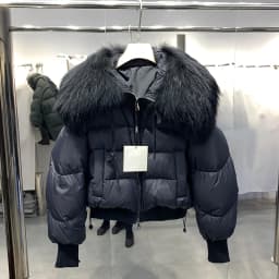 2026 Winter Real Fox Fur Collar White Duck Down Padded Down Jacket Regular Fashion Warm Big Fur Collar Women's Coat