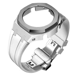 Mod Kit For Casioak GMAS2100 Stainless Steel metal Case Rubber Strap for Mod Kit GMA-S2100 4thGen Replacement shoc K Accessories