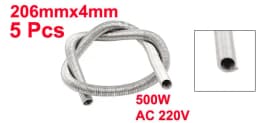 5/10/15pcs AC 220V 300/500W Heating Element Coil Forging Pottery Heating Heater Element Wire Coil 3.7x128mm 4x206mm 3.7x122m