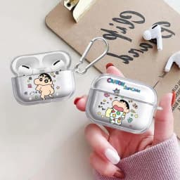 Case For Airpods 1 Pro 3 2 Pro2 Pro3 4 Clear Earphone Cases Cover Pajamas Crayon Shin Chan