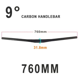 Raceface Next MTB Handlebar 9 Degree Full Carbon Mountain Bike Handlebars 31.8mm Carbon Handlebar Matte Black Bike Accessories