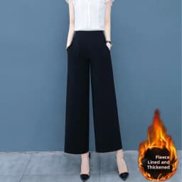 High Waist Wide Leg Pants Women's plus Size Straight Leg Casual Long Trousers Spring Autumn New Sle Korean Sle
