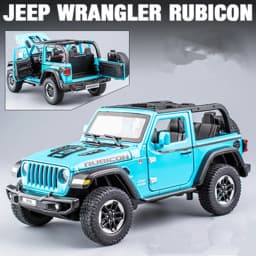 1:20 Jeeps Wrangler Rubicon Alloy Car Model Diecast & Toy Metal Refit Off-road Vehicles Car Model Simulation Childrens Toys Gift