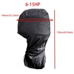 Outboard Motor Covers Trailerable Full Boat Motor Cover Waterproof Heavy Duty Oxford Fabric Outboard Engine Covers Waterproof