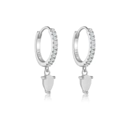 DPLAOPA 100% 925 Sterling Silver Water Drop Color Zircon Hoop Earrings 2024 Simple Advanced Fine Gift Jewelry For Women