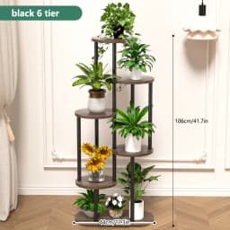 Plant Stand and Flower Stand Storage Shelf 4/5/6 Tier Flower Shelf Planter Rack Storage Organizer Display Indoor Garden Balcony