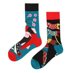 mandarin duck Men's and Women's Socks Original AB Trendy Socks Medium High Tube Socks Flower Fruit Animal Cartoon Cotton Socks