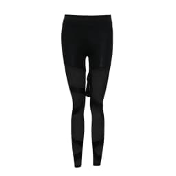 Women Black Leggings Mesh Patchwork See-Through Sexy High Waist Butt Lifting Yoga Pants Seamless Pantyhose Sport Gym Leggings