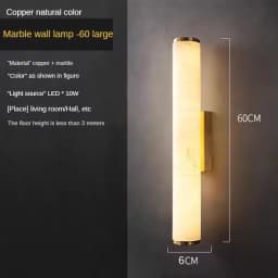 Modern Copper and Black Wall Lamp Faux Marble Wall Light for Entryway Bedroom Dining Room Hallway Home Decor Lighting