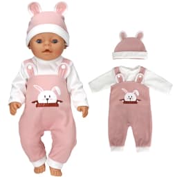 43cm Baby Doll Clothes Animal Romper 17 inch Dolls Clothes Children Xmas Gift Toys Wears