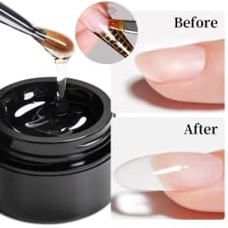 AWStorG Hema Free Poly Nail Gel 30ML Acrylic Gel Finger Extension Transparent Nail Art Extension Quick Building Soak Off UV