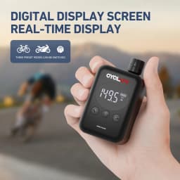 CYCLAMI 150 PSI Portable Road MTB Bicycle Electric Pump Rechargeable FV AV Bike Tire Inflator Air Pressure with Digital Gauge