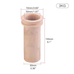 1kg 2kg 3kg Quartz Ceramic Crucible Cupel Bowl for Melting Gold Silver Copper Scrap Metal Casting Goldsmith Tool